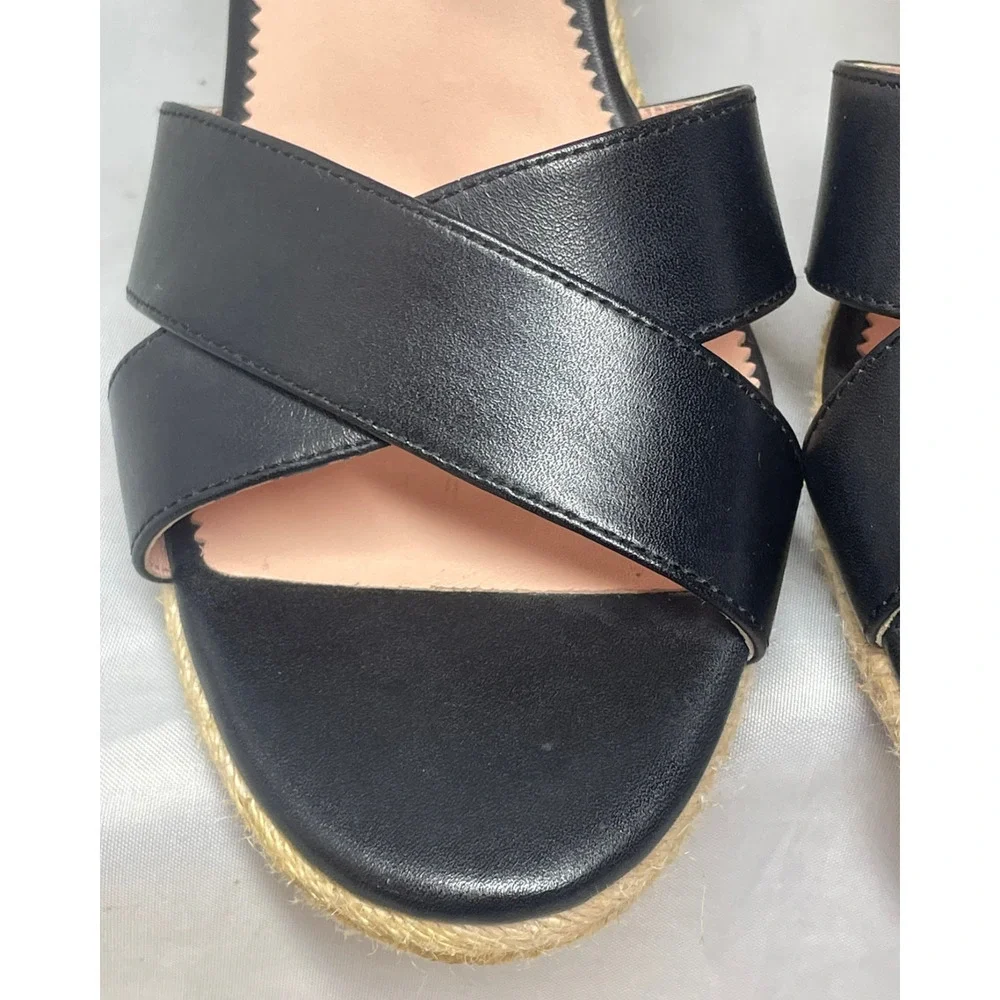 J Crew Sz 10 Jute Espadrille Wedge Sandals 4
